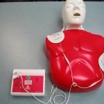 Learning CPR and AED on Manikin
